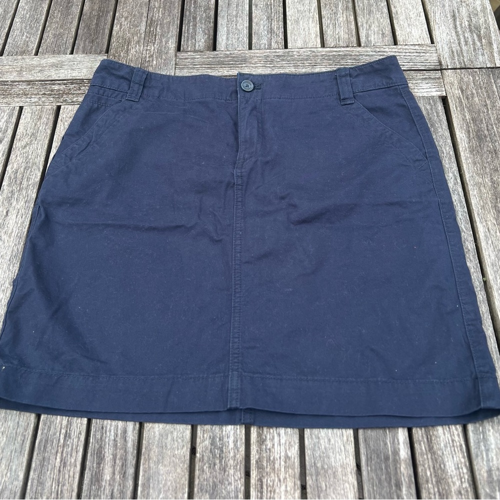 Tommy Hilfiger 100% Cotton Navy Skirt size 8
